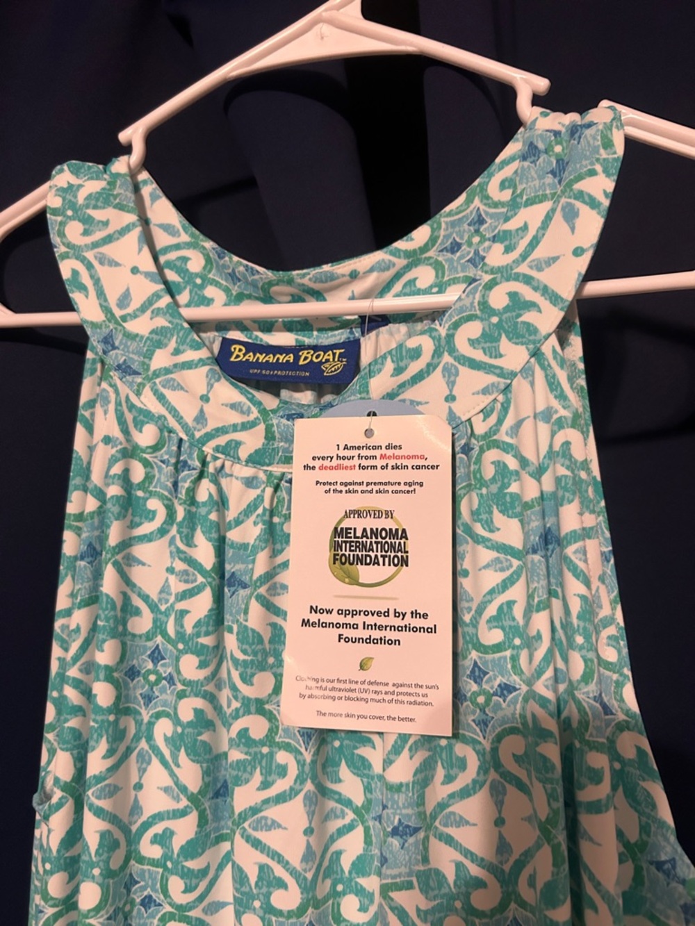 Sleeveless Mint Tile-Print Midi Dress - Picture 2 of 4